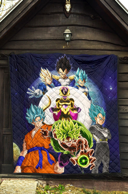 Dragon Ball Anime DB Super Saiyan Characters Broly Goku Premium Quilt Blanke