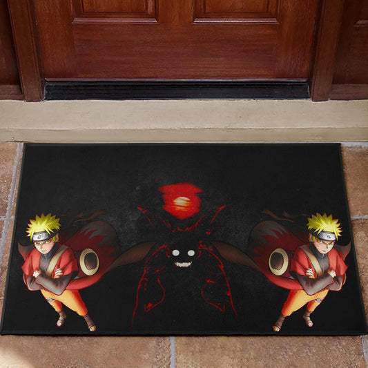 Naruto Anime Naruto Sage Mode With Four Tails Naruto Door Mat Home Decor