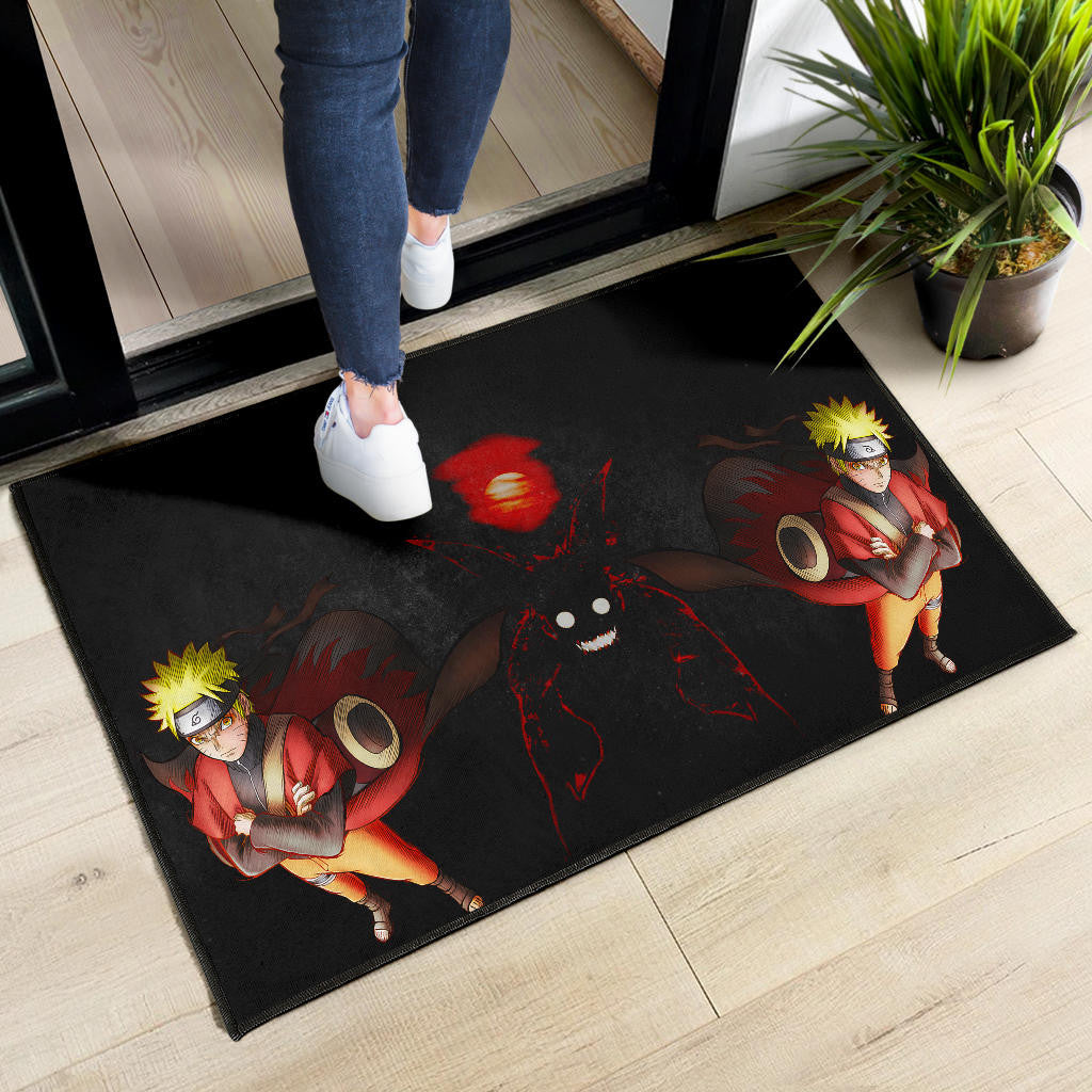 Naruto Anime Naruto Sage Mode With Four Tails Naruto Door Mat Home Decor