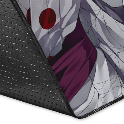 Demon Slayer Anime Rui Spider Demon Web Vs Tanjiro Area Rug Home Decor