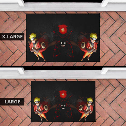 Naruto Anime Naruto Sage Mode With Four Tails Naruto Door Mat Home Decor