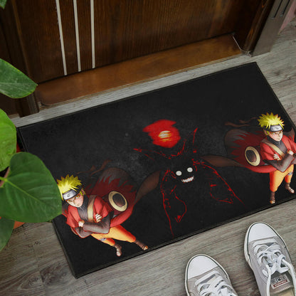 Naruto Anime Naruto Sage Mode With Four Tails Naruto Door Mat Home Decor