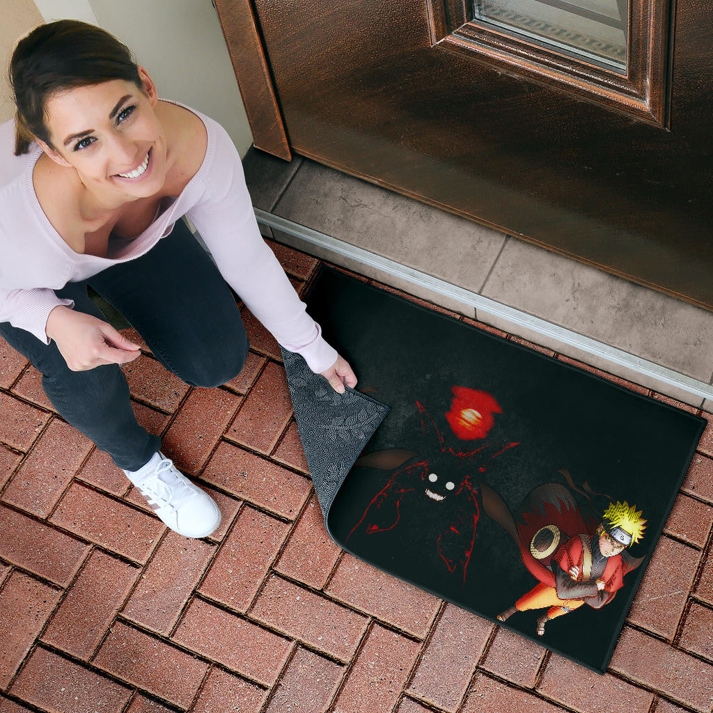 Naruto Anime Naruto Sage Mode With Four Tails Naruto Door Mat Home Decor