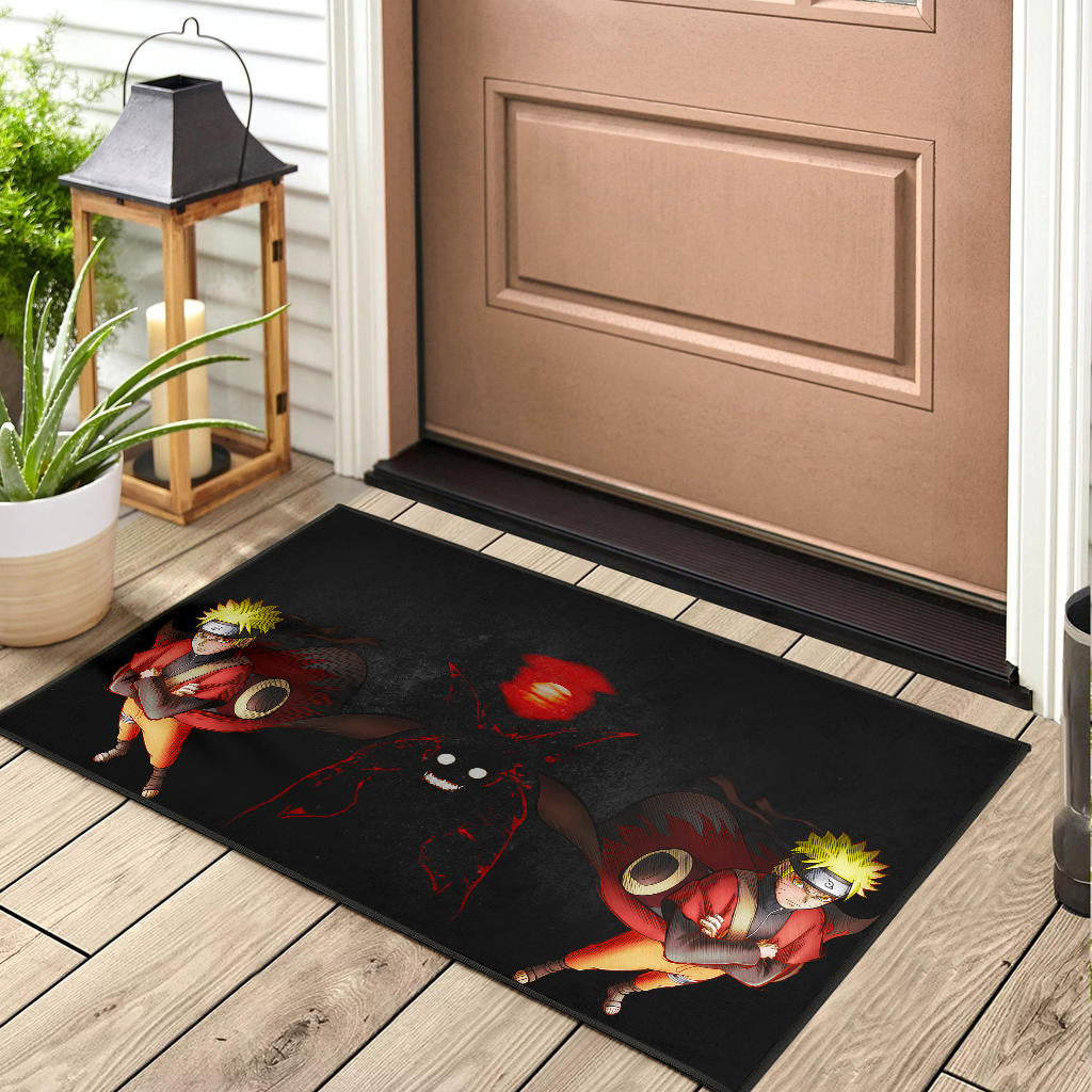 Naruto Anime Naruto Sage Mode With Four Tails Naruto Door Mat Home Decor