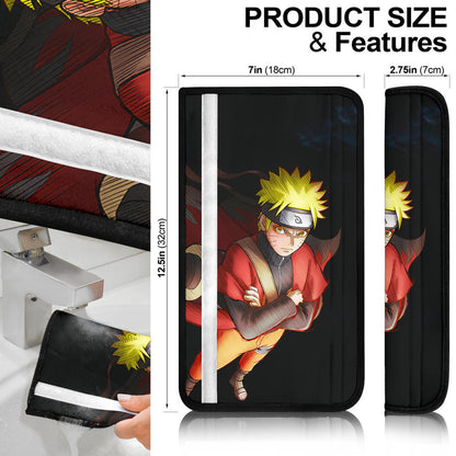 Naruto Anime Naruto Kyuubi 4 Tails And Sage Form Eight Trigram Seal Seat Belt Covers