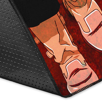Tokyo Revengers Anime Cool Mikey Walking Red And Black Theme Area Rug Home Decor