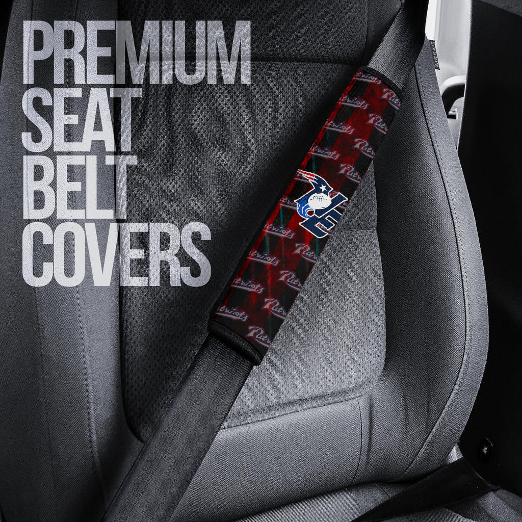 New England Patriots American Football Team Julian Edelman 11 Grab Rugby Ball And Running Text Patterns Seat Belt Covers