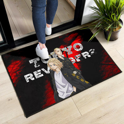 Tokyo Revengers Anime Mikey And Draken No Emotional Face Door Mat Home Decor