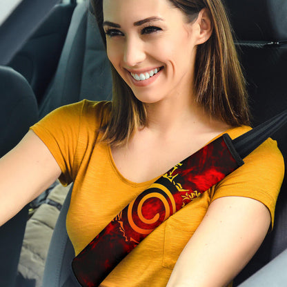 Naruto Anime Naruto Bijuu Mode Rasengan Fire Vapor Seat Belt Covers