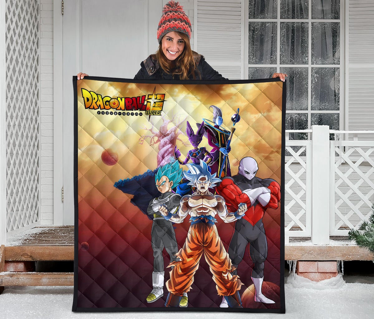 Dragon Ball Anime DB Super Saiyan Beerus Jiren Desert Premium Quilt Blanke