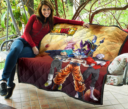Dragon Ball Anime DB Super Saiyan Beerus Jiren Desert Premium Quilt Blanke