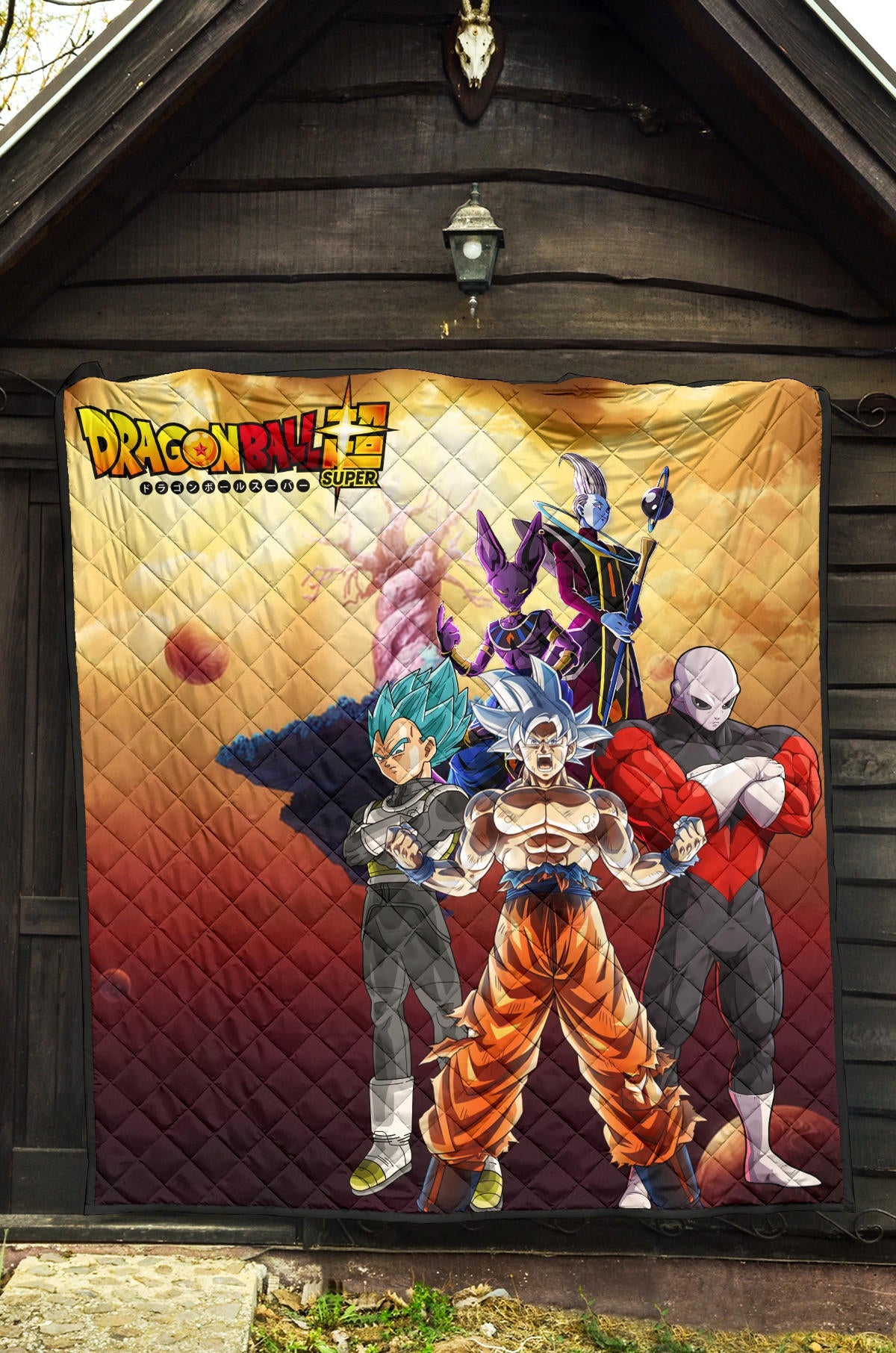 Dragon Ball Anime DB Super Saiyan Beerus Jiren Desert Premium Quilt Blanke
