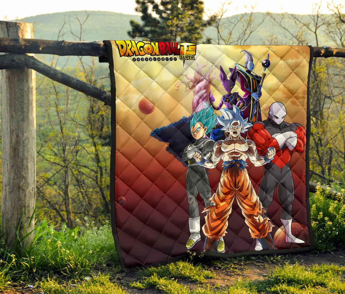 Dragon Ball Anime DB Super Saiyan Beerus Jiren Desert Premium Quilt Blanke