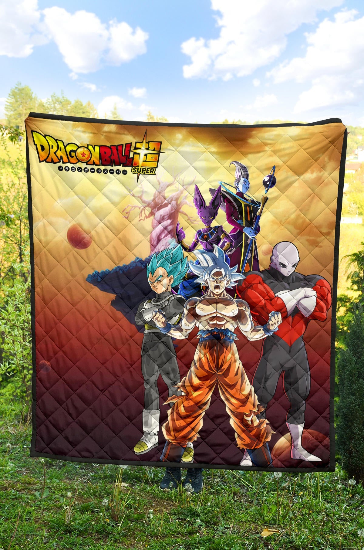 Dragon Ball Anime DB Super Saiyan Beerus Jiren Desert Premium Quilt Blanke