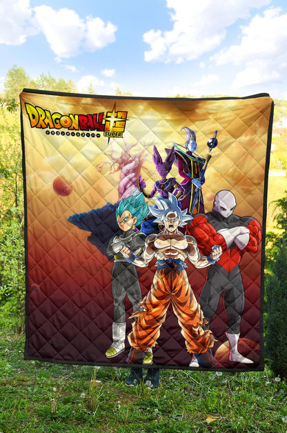 Dragon Ball Anime DB Super Saiyan Beerus Jiren Desert Premium Quilt Blanke