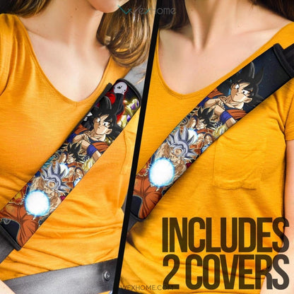 Dragon Ball Anime DB Goku All Forms Vs Golden Frieza And Jiren Seat Belt Covers