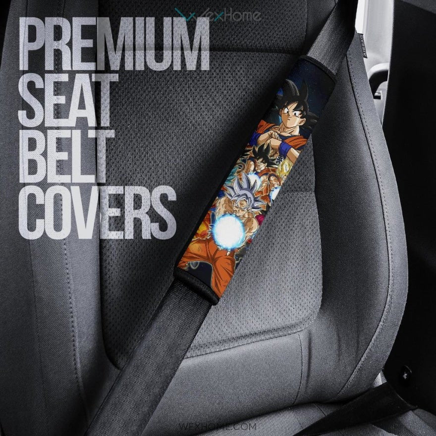 Dragon Ball Anime DB Goku All Forms Vs Golden Frieza And Jiren Seat Belt Covers