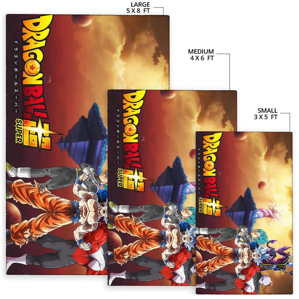 Dragon Ball Anime DB Super Saiyan Beerus Jiren Desert Area Rug Home Decor
