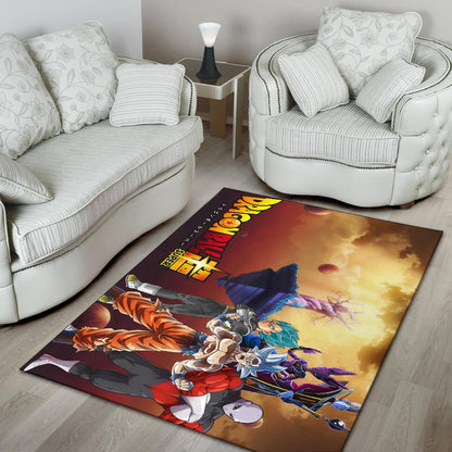 Dragon Ball Anime DB Super Saiyan Beerus Jiren Desert Area Rug Home Decor