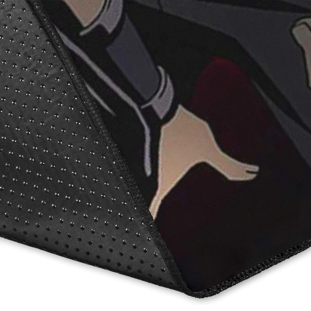 Naruto Anime Itachi Uchiha Spy Akatsuki Members Silhouette Area Rug Home Decor