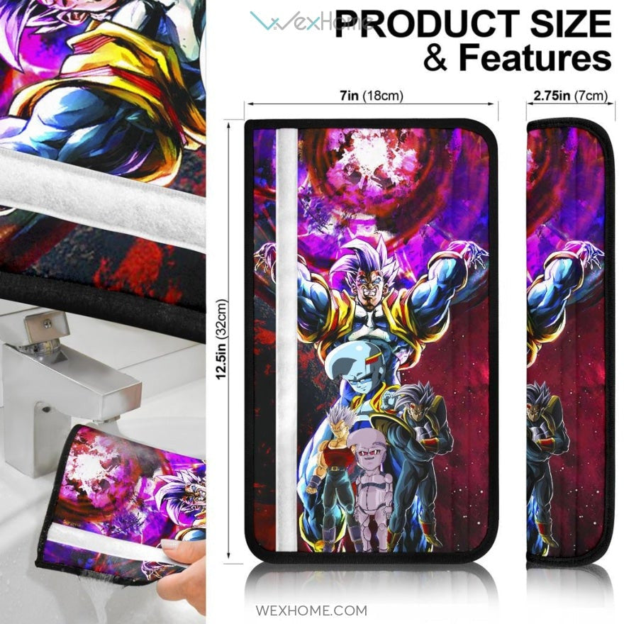 Dragon Ball Anime DB Super Saiyan Goku Vs Villains Red Galaxy Seat Belt Covers