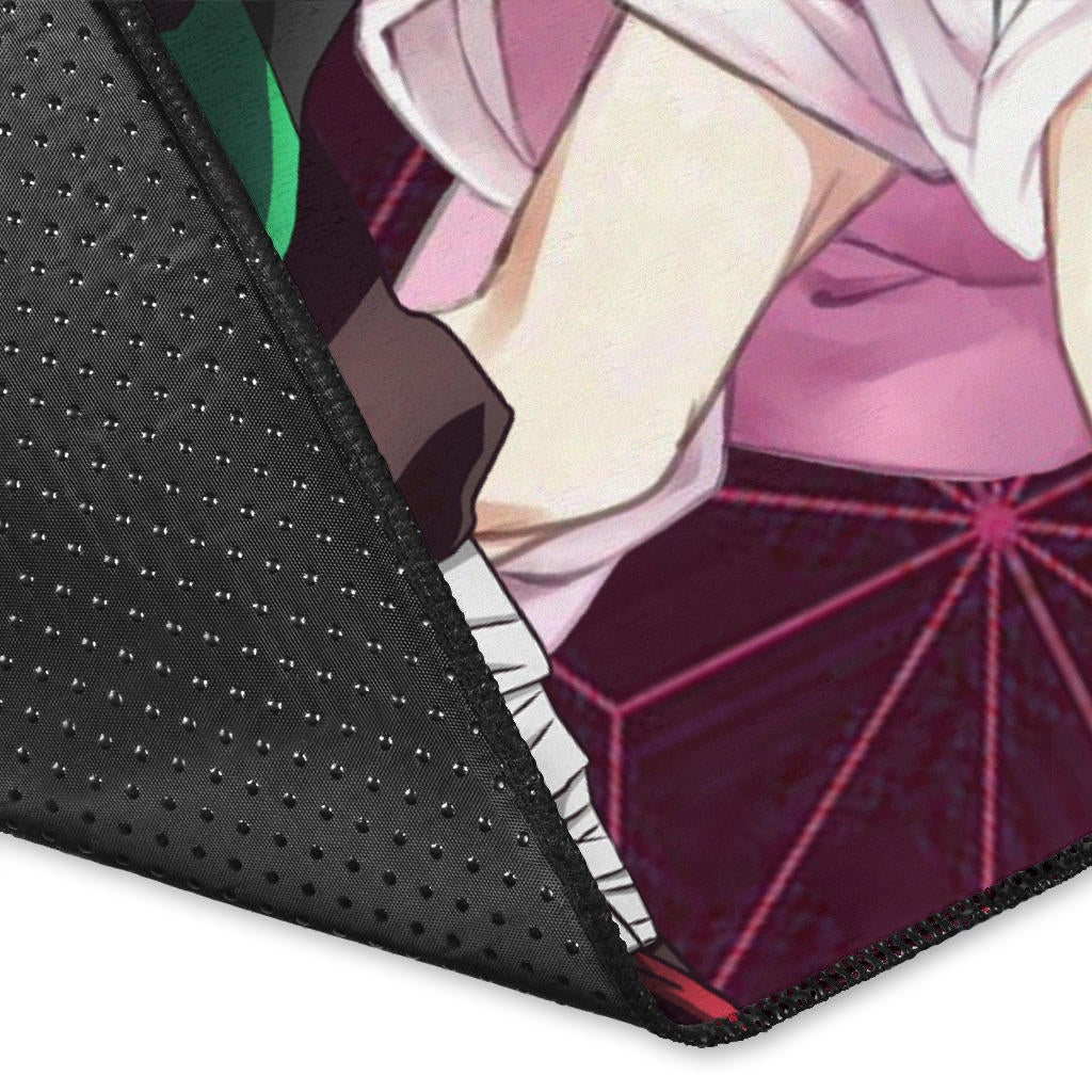 Demon Slayer Anime Nezuko Fighting Moments With Tanjiro Area Rug Home Decor