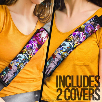 Dragon Ball Anime DB Super Saiyan Goku Vs Villains Red Galaxy Seat Belt Covers