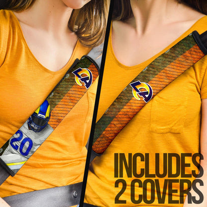 Los Angeles Rams American Football Team Jalen Ramsey 20 LA Rampage Patterns Seat Belt Covers