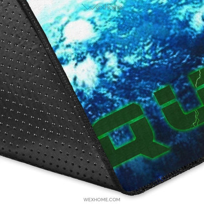 Pokemon Anime Pokemon Rayquaza Ultra Universe Blue Area Rug Home Decor