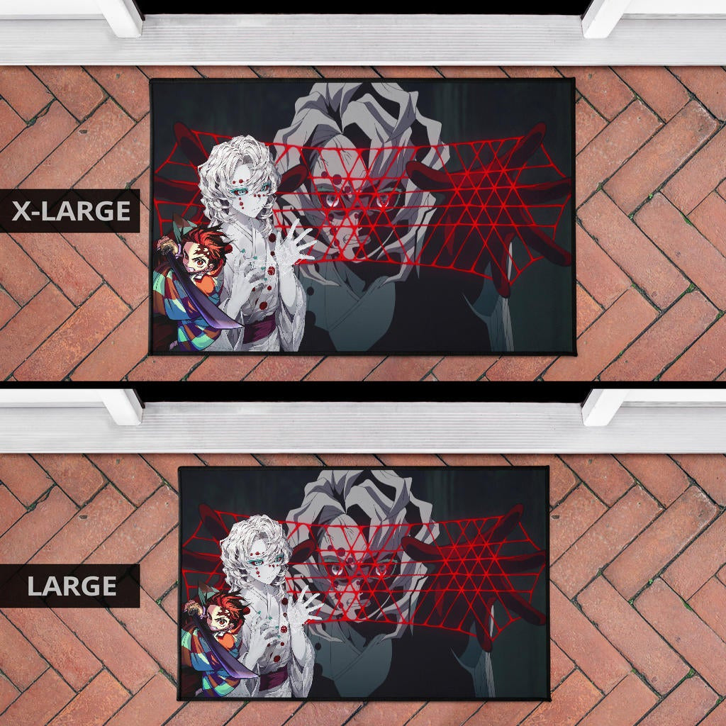 Demon Slayer Anime Rui Spider Demon Web Vs Tanjiro Door Mat Home Decor