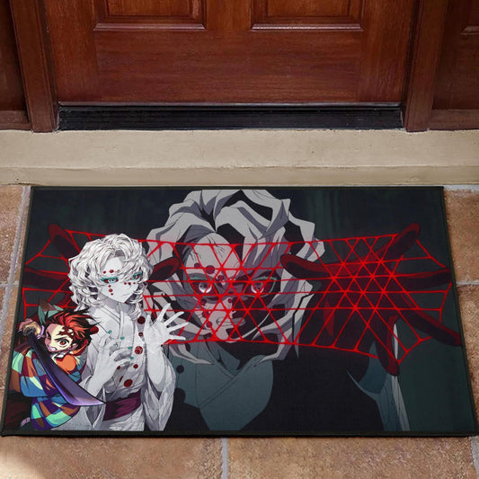 Demon Slayer Anime Rui Spider Demon Web Vs Tanjiro Door Mat Home Decor