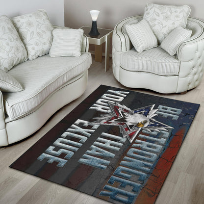 US Independence Day Eagle Emerging From Stars Be Stronger Than Excuse Area Rug Home Decor