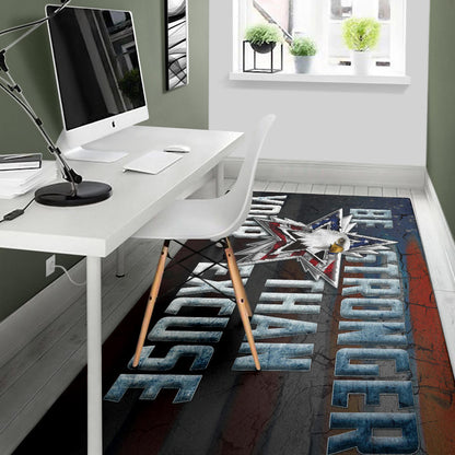 US Independence Day Eagle Emerging From Stars Be Stronger Than Excuse Area Rug Home Decor