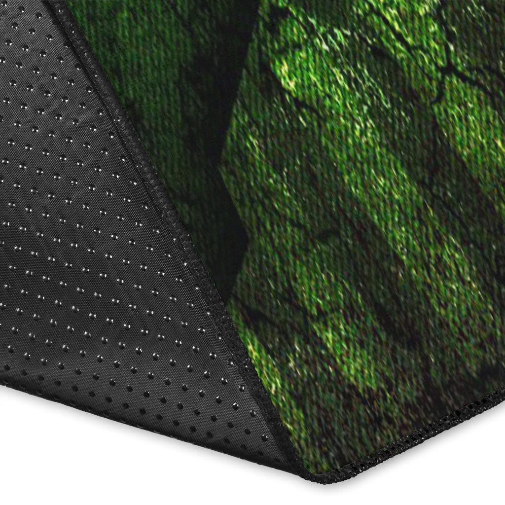 New York American Football Jets Football Jets Player Silhouette Dark Green Area Rug Home Decor