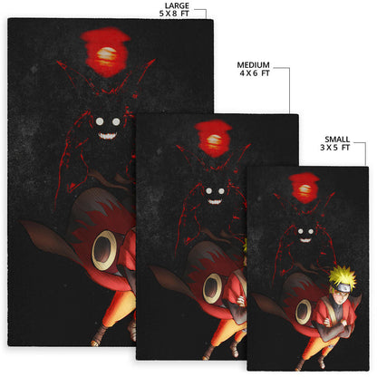 Naruto Anime Naruto Sage Mode With Four Tails Naruto Area Rug Home Decor