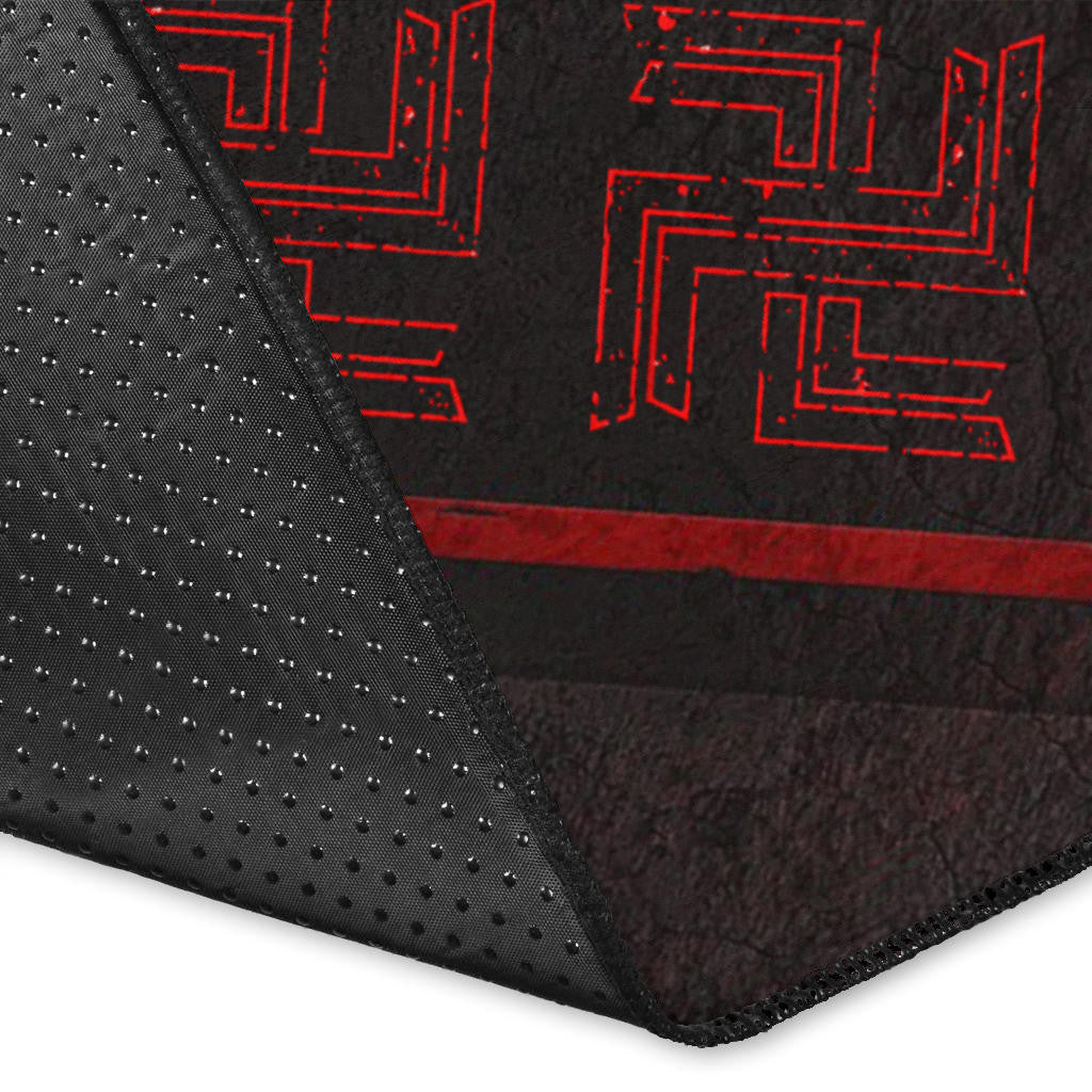 Tokyo Revengers Anime Cool Mikey Gang Red Pattern Theme Area Rug Home Decor