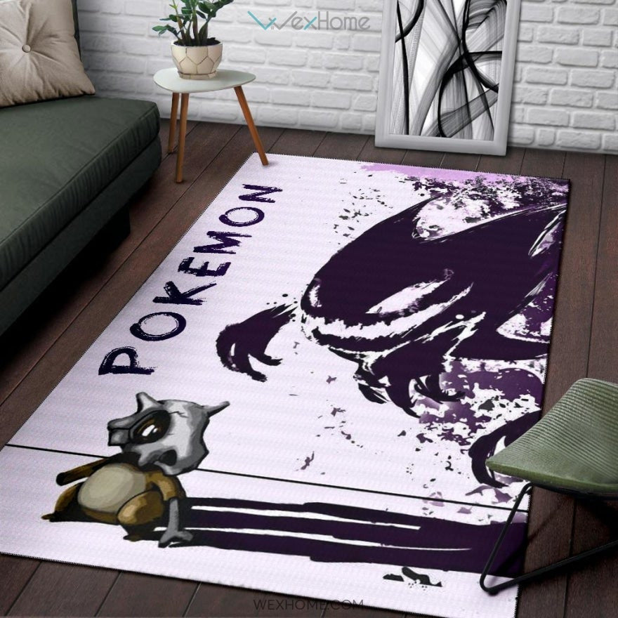 Pokemon Anime Karakara Pokemon With Danger Gengar Power Area Rug Home Decor