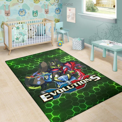 Pokemon Anime Pokemon XY Evolution Electronic Background Area Rug Home Decor