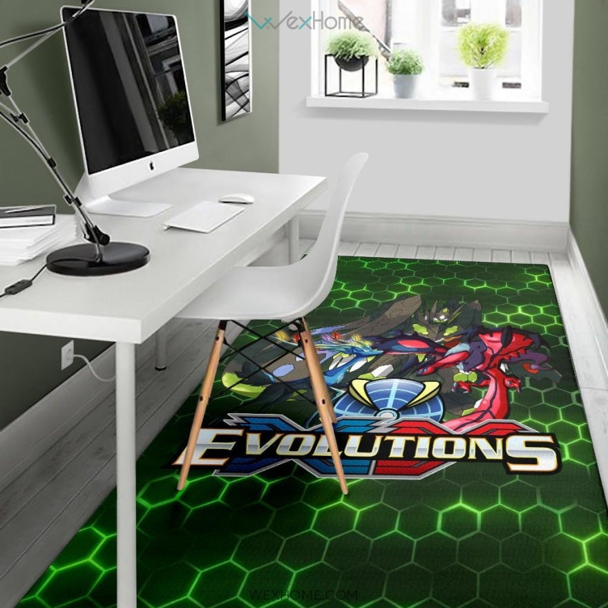 Pokemon Anime Pokemon XY Evolution Electronic Background Area Rug Home Decor