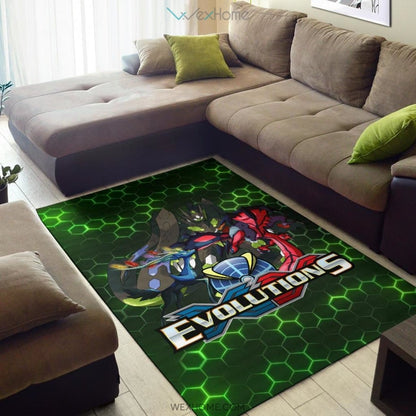 Pokemon Anime Pokemon XY Evolution Electronic Background Area Rug Home Decor
