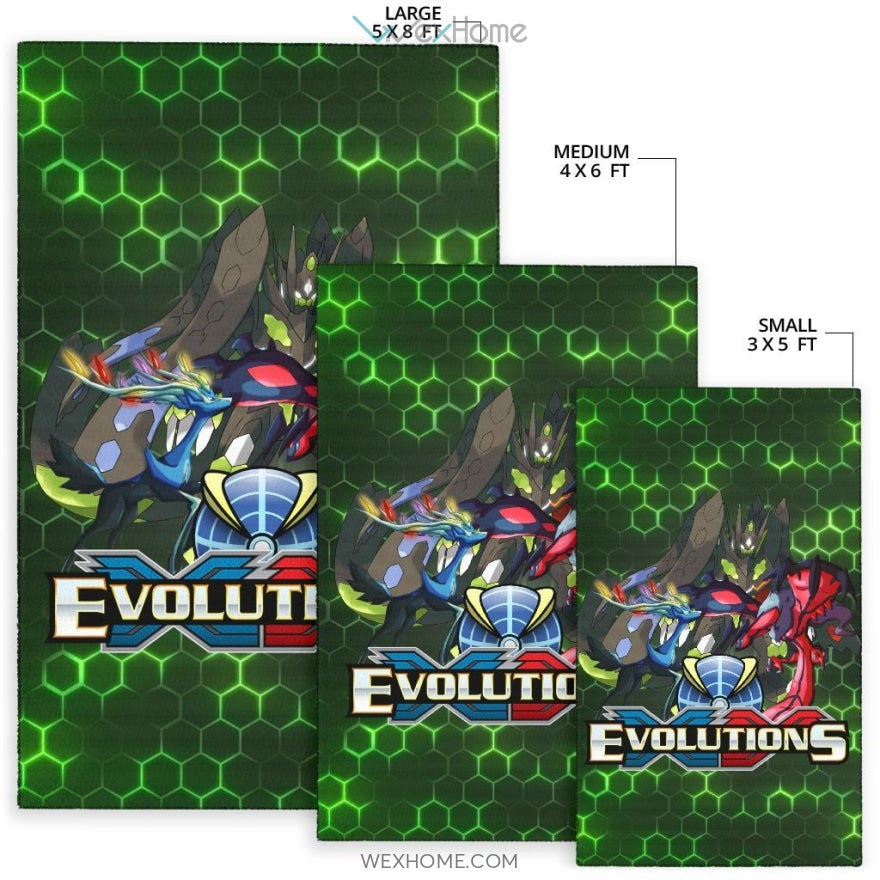 Pokemon Anime Pokemon XY Evolution Electronic Background Area Rug Home Decor