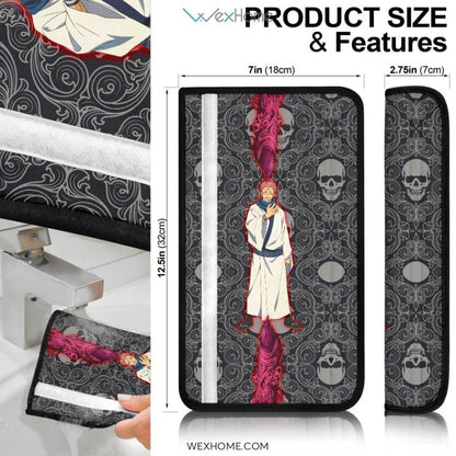 Jujutsu Kaisen Anime Jujutsu Kaisen Yuji Sukuna Skulls Seat Belt Covers