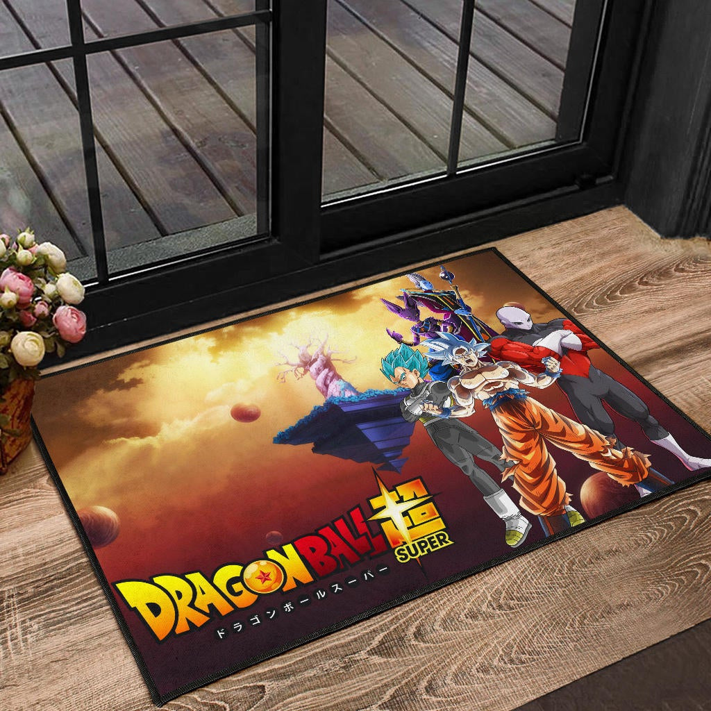 Dragon Ball Anime DB Super Saiyan Beerus Jiren Desert Door Mat Home Decor