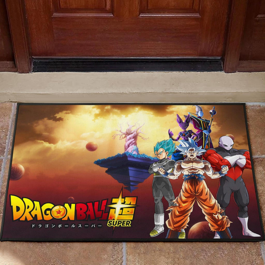 Dragon Ball Anime DB Super Saiyan Beerus Jiren Desert Door Mat Home Decor
