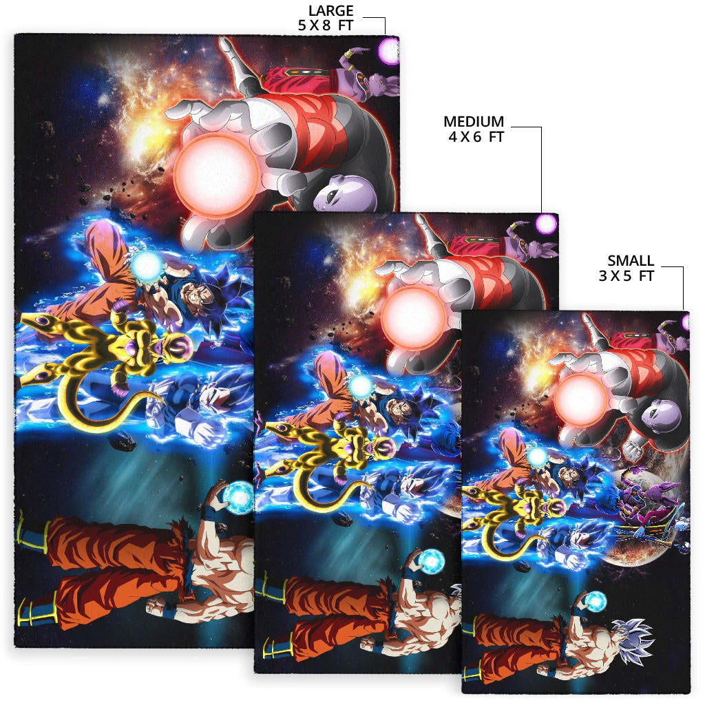 Dragon Ball Anime  DB Main Characters Super Saiyan In Universe Area Rug Home Decor