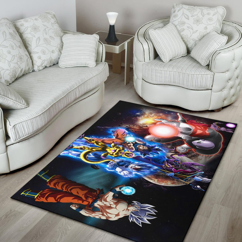Dragon Ball Anime  DB Main Characters Super Saiyan In Universe Area Rug Home Decor