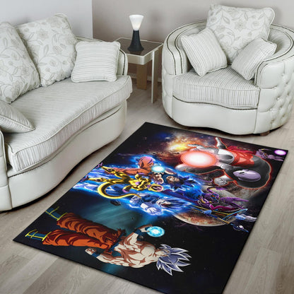 Dragon Ball Anime  DB Main Characters Super Saiyan In Universe Area Rug Home Decor