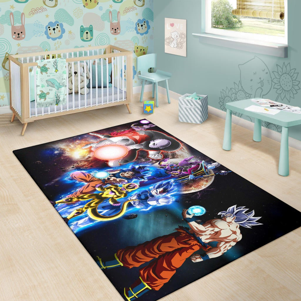 Dragon Ball Anime  DB Main Characters Super Saiyan In Universe Area Rug Home Decor
