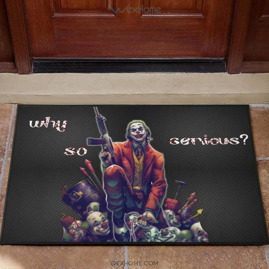 Horror Movie Why So Serious Joker Weapons On Clown Heads Home Decor