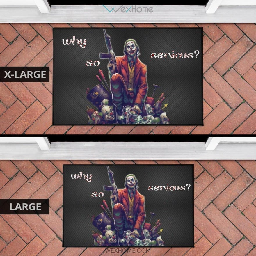 Horror Movie Why So Serious Joker Weapons On Clown Heads Home Decor